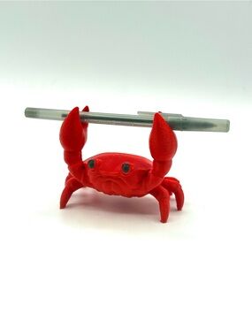 Red Crab Pen Holder Desk Buddy